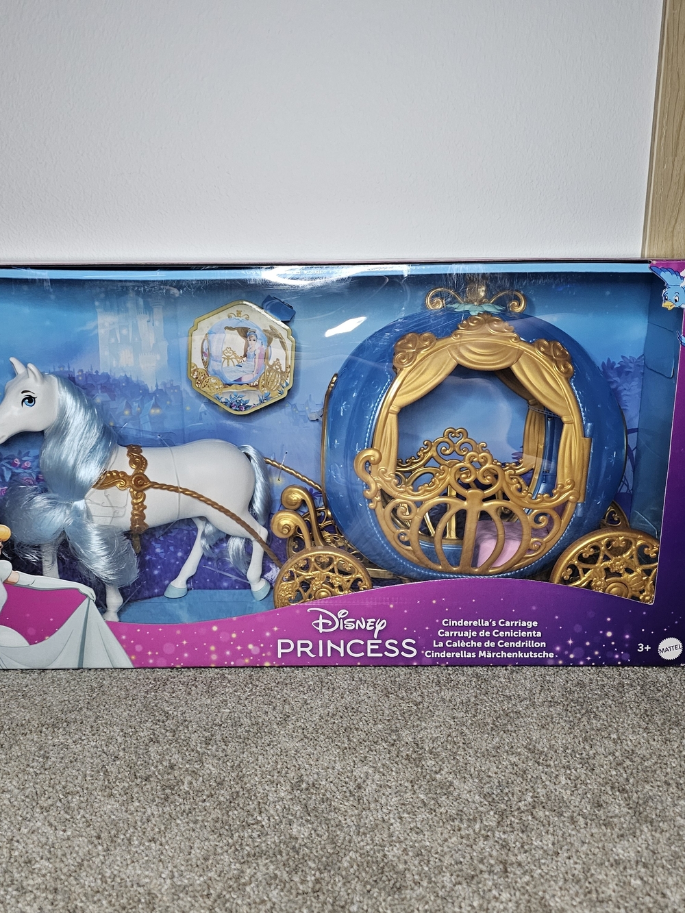 Disney Princess Blue and Gold Cinderella Carriage Playset